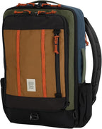 Topo Designs Global Travel Bag 30-40 Liter - Carry-on Compliant Versatile Pack, 3 Carry Options, External Laptop Sleeve (30L, Olive/Dark Khaki)