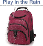 Boavan Laptop Backpack for men, 15.6 inch Laptop Bag with USB Port, Waterproof Travel Work Backpack Purse, Anti-Theft Teacher Nurse Doctor Casual Bookbags Office Business backpack，Russet Red