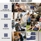 Veken 10 Set Packing Cubes for Travel Essential, Suitcase Organizer Bags in 4 Sizes, Carry-On Luggage Accessories with Large Laundry & Hanging Toiletry Bag, Must-Have for Airplane, Road Trip & Camping