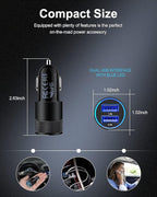 Car Charger, [2Pack/3.4a] Fast Charge Dual Port USB Cargador Carro Lighter Adapter for iPhone 15 14 13 12 11 Pro Max X XR XS 17 Plus 16, iPad, Samsung Galaxy S23 S22 S21 S25 Plus S7 j7 S10e S9 Note 8