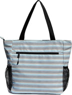 ESVAN Original Floral Tote Bag Large Shoulder Bag with Multi Pockets for Gym Travel Beach Daily Bags
