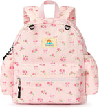 STEAMEDBUN Corduroy Toddler Backpack for Girls 2-4: Kids backpack for Boys Girls - 12 inch Preschool Kindergarten Backpacks - Rose