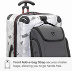 Traveler's Choice Maxporter II Polycarbonate Hardside Trunk with Spinner Wheels, White Camo, 31-Inch Large Trunk