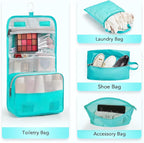10 Set Compression Packing Cubes for Travel Essentials,Compressible Expandable Packing Cubes for Suitcase,OlarHike Luggage Organizer Bags for Travel,Handy Helper for Organizing Clothes(Blue Green)