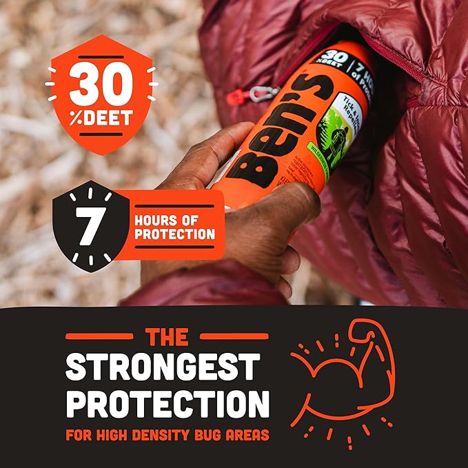 Ben's Tick & Insect Repellent Eco Spray - Bug Spray with 30% DEET for Mosquitoes, Ticks & More - Up to 7 Hours of Protection - Fragrance-Free - 6 oz (2 Pack)