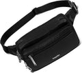 Baggallini Securtex Anti-theft Belt Bag 8.8"x5.5" Crossbody Fanny Pack for Women RFID Wallet Locking Zipper Travel Purse