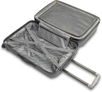 American Tourister Stratum 2.0 Expandable Hardside Luggage with Spinner Wheels, 2PC SET 20/24, Silver