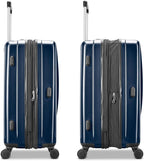 Samsonite Winfield 2 Hardside Expandable Luggage with Spinner Wheels, Navy, Checked-Medium 24-Inch