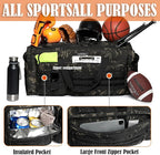 130L Extra Large Duffle Bag for Men, Heavy Duty Duffle Bag for Travel, Large Sports Gym Equipment Bag for Hockey Football Soccer Baseball Basketball & Team training, Dark CM
