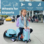 Bioworld Frozen Elsa and Anna Ride-On Luggage For Kids & Toddlers