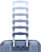 American Tourister Stratum 3.0 Medium 24-Inch Spinner, Airline Approved, Durable Hardside Luggage, Expands 1.5", RightHeight™ Adjustable Handle, Elemental Blue