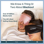 MyHalos® Sleep Mask – 3D Blackout Eye Mask for Women & Men, Side Sleepers, Zero Pressure Memory Foam Eyelash Friendly, Breathable,Award-Winning Sleep Aid for Travel (Peach Orange, 1 Count (Pack of 1))
