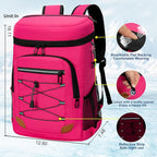 Backpack Cooler Insulated Leak Proof, Lightweight Soft Sided Cooler Backpack for Men Women, Waterproof Beach Cooler Bag Lunch Backpack for Camping Hiking Picnic Fishing Travel Outdoor