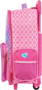 Stephen Joseph Kids Classic Rolling Luggage, Kids Luggage, Toddler Rolling Travel Carry On, Kids Suitcase with wheels,