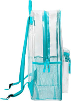 Trail maker Clear Backpack Heavy Duty with Padded Straps, Side Pockets for Kids, Boys, Girls, School, Stadium Approved Events