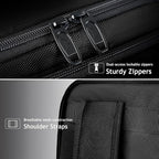 MATEIN Travel Laptop Backpack, Flight Approved Carry on Backpack Shoe Compartment, Large Personal Item Bag Fits 15.6 inch Laptop, Water Resistant Luggage Overnight Weekender Bag, Black