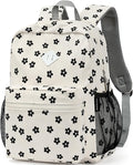 STEAMEDBUN Corduroy Kids Backpack for Girls Boys 3-8, Girls Backpack for Elementary Kindergarten - Flower