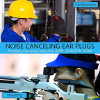 Quality Foam Ear Plugs 500 Pair - 32 dB Noise Cancelling High Decibel Sound Blocking Soft - Dispenser Refill Safety Hearing Protection Ear Protection Disposable Light Blue