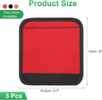 uxcell 3 Pcs Luggage Handle Wrap for Suitcase, Neoprene Handbag Grip Cover Protector Luggage Identifiers Suitcase Handle Wraps for Luggage Shopping Bag Travel Bags, Black/Red/Orange