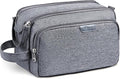 Vorspack Large Travel Toiletry Bag - Water Resistant Travel Bag for Toiletries, Cosmetics, Accessories, Gifts for Men - Grey