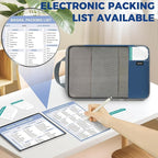 BAGAIL 4 Set/6 Set/8 Set Compression Packing Cubes Travel Accessories Expandable Packing Organizers(HalfMesh,8-Navy)