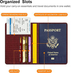 FINTIE Passport Holder, Slim Travel Wallet RFID Blocking Card Case Cover Passport Cover Protector Essentials with Credit Card Slots for Women/Men | Slim, RFID Blocking, Card Case Cover, Essentials, Credit Card Slots