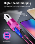 USB Car Charger Adapter, 3.4a Fast Charging Dual-Port Cargador de Carro Lighter Adapter for iPhone 15 14 13 12 SE 11Pro Max X XR XS Max 8 Plus, iPad