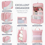 10 Set Packing Cubes for Travel, Gifts for Women Mom,Anti-Tearing Suitcase Organizer,OlarHike Vacation Essentials & Accessories for Cruise Ship