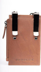 RFID Blocking Boot Wallet with Security Chain & Zipper Lock – Genuine Leather Wallets for Men, Travel Wallets Women, Minimalist Leather Card Holder