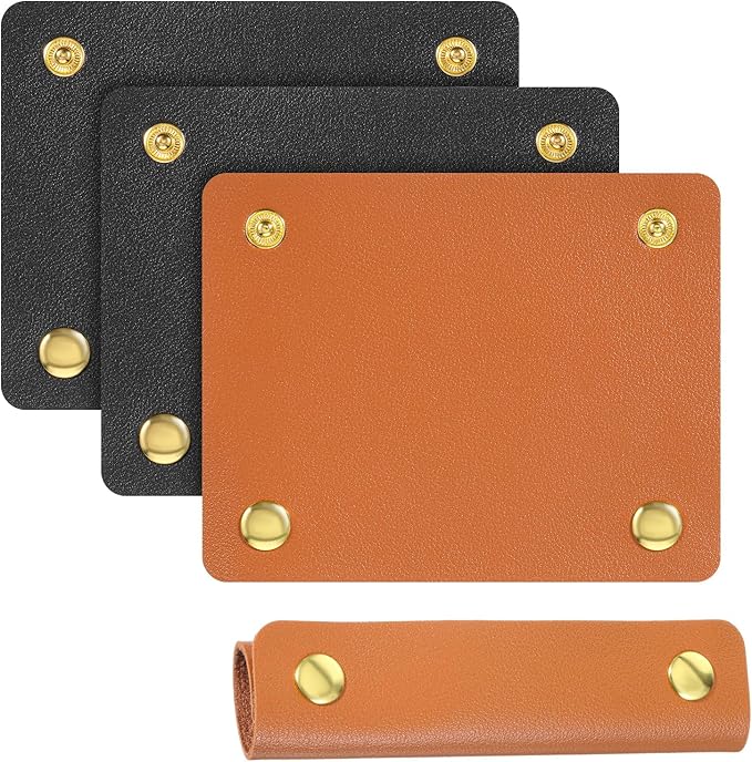 4 Pack Bag Handles Wrap, Purse Handle Covers, Handbag Handle Wrap Covers, Leather Luggage Handles Wraps for Handbags for Shopping Travel
