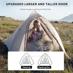 Naturehike Cloud-Up Tent Lightweight Backpacking Tent with Footprint - Free Standing Ultralight Camping Hiking Backpack Tents