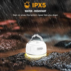 Yonktoo Rechargeable LED Camping Lantern 1000LM, 300H Runtime, 6400mAh, IPX5 Waterproof Tent Light for Camping, Hiking, Power Outages, Home, Emergency Use - Wireless Remote Edition,White