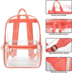 Trail maker Clear Backpack Heavy Duty with Padded Straps, Side Pockets for Kids, Boys, Girls, School, Stadium Approved Events