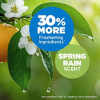 ARM & HAMMER 5-in-1 Power Sheets Laundry Detergent, Spring Rain, 50 Count, up to 100 Small Loads