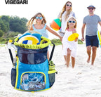 Mesh Drawstring Backpack with Shoe Compartment, Sandproof Beach Swim Bag with Wet Pocket, Pool Gym Shower Bag for Travel Summer Camp