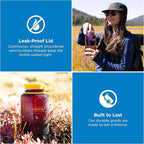 Nalgene 32 oz Wide Mouth Water Bottle | BPA-Free, Durable & Leak Proof, Lightweight Bottle for Hiking & Gym, Work & Travel
