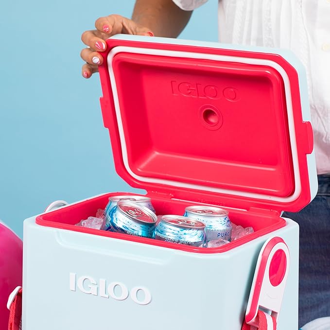 Igloo Tag Along Too Coolers | Insulated Hard Shell Picnic Style Cooler | Rolling Ice Chest