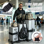 6PCS Luggage Straps for Suitcases, Adjustable Elastic Bungee Strap, Connect Up to 3 Suitcases, Luggage Connector Strap for Extra Bags, Travel Essentials for Carry-On and Backpacks