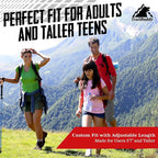 TrailBuddy Trekking Poles – Lightweight 7075 Aluminum Hiking Poles for Women, Men & Seniors – Collapsible Walking Sticks for Travel, Trails & Balance