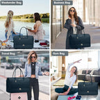 Travel Weekender Bags for Women - Duffle Bag Women with Shoe Compartment Carry On Overnight Bag with Toiletry Bag Duffel Bags with Wet Pocket for Gym Hospital Bags for Labor and Delivery Peacock Blue