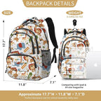 rickyh style School Backpack Travel Bag for Men & Women Lightweight College Back Pack with Laptop Compartmen