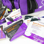 Lightning X MB30-SKC Large EMT Trauma Kit | Fully Stocked First Responder Bag w/ 240+ Supplies | EMS Fire Police Office Sports Team Emergency Medical Kit - Purple