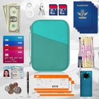 Family Passport Holder for Travel with RFID Blocking, Traveling Essentials Organizer Pouch Bag, Light Passport Wallet for Travel Must Haves Accessories for Women Men