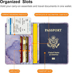 FINTIE Passport Holder, Slim Travel Wallet RFID Blocking Card Case Cover Passport Cover Protector Essentials with Credit Card Slots for Women/Men | Slim, RFID Blocking, Card Case Cover, Essentials, Credit Card Slots