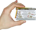 ReferenceReady Outdoor Knots Pocket Guide - Waterproof Knot Tying Cards with Mini Carabiner, 22 Rope Knots for Camping, Backpacking, Scouting and Wilderness Survival