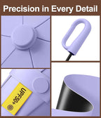 Mini Travel Umbrella with Carabiner Handle UPF 50+ Sun & Rain Protection Portable Manual Open Close Windproof Umbrella Small Compact Portable Parasol for Commuter Kids Women Men
