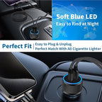 [Apple MFi Certified] iPhone 17 Car Charger, KYOHAYA 52.5W PD/QC Car Power Adapter USB-C Car Charger Cigarette Lighter with Type-C Braided Cable for iPhone 17/17 Pro Max/16 Pro/15/Galaxy S26/S25/Pixel