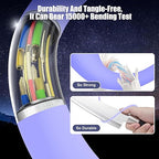 3-Pack Purple [3.3FT+6.6FT+10FT] 60W USB C to USB C Cable, Type C Fast Charging Cable for iPhone Air 17 16e 16 15 Pro Plus Pro Max，for Galaxy S25, for iPad Pro/Air/mini, for MacBook Pro/Air and More