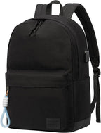 SUPACOOL Casual Laptop Backpack for Men and Women, Backpack for College, USB Charging Port, Lightweight Pack Back