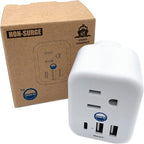 Cruise Approved Power Strip Non Surge Protector for Cruise Ship Multi Plug, 6 Outlets, 2 USB-A, 1 USB-C, & 3 AC Outlet for Carnival, Celebrity, Princess, Norwegian & Major Lines in 2026 & 2027